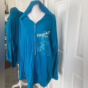 Lightweight Georgia Southern Eagle Hooded Zip Up Jacket Size XXL